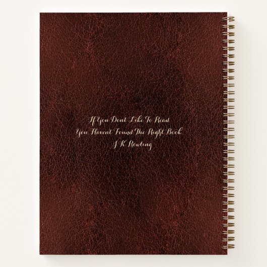 Personalisierte Schreibmaschine Schriftart Antique Notizblock (Rückseite)