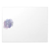 Personalisierte Schreibmaschinengröße Notizblock (Vorderseite)