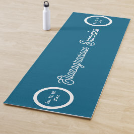 Personalisierte Schreibschrift-Yogamatte mit Namen Yogamatte