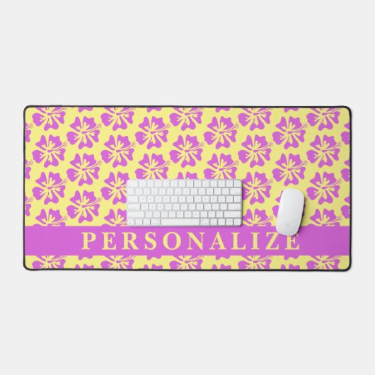 Personalisierte Schreibtischmatte mit hawaiianisch (Tastatur & Maus)