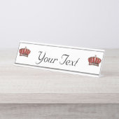 Personalisierte Schreibtischnamensplatte Schreibtischnamensplakette (Vorderseite )