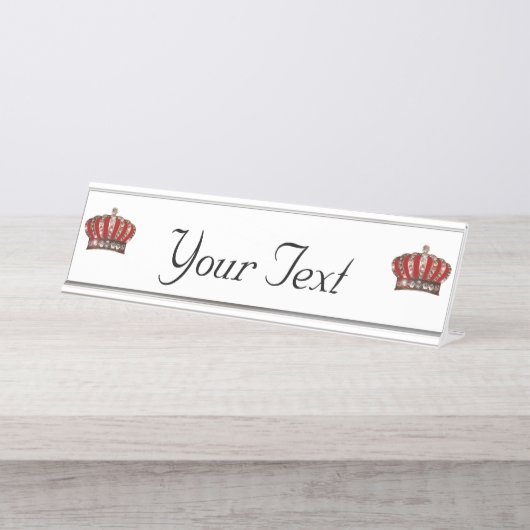 Personalisierte Schreibtischnamensplatte Schreibtischnamensplakette (Vorderseite )