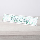 Personalisierte Schreibtischplatte Schreibtischnamensplakette (Vorderseite )