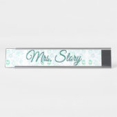 Personalisierte Schreibtischplatte Schreibtischnamensplakette (Vorderseite )