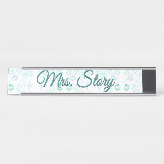 Personalisierte Schreibtischplatte Schreibtischnamensplakette (Vorderseite )