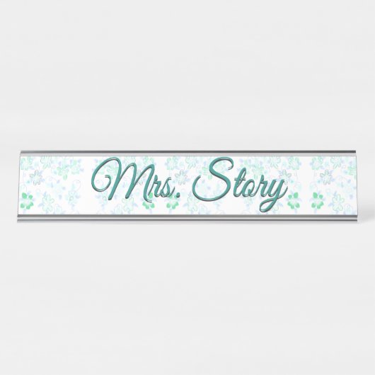 Personalisierte Schreibtischplatte Schreibtischnamensplakette (Vorderseite )