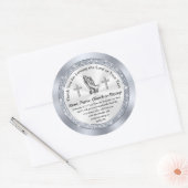 Personalisierte, Schrift-Aufkleber für JEDES FALL, Runder Aufkleber (Umschlag)