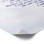 Personalisierte Schrift, Drucken Poster (Ecke)