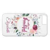 Personalisierte Schrift Wasserfarbe Case-Mate iPhone Hülle (Rückseite (Horizontal))