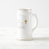 personalisierte Schrift zum 15. Jubiläum Bierglas (VorderseiteRechts)