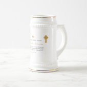 personalisierte Schrift zum 5. Jahrestag Bierglas (VorderseiteRechts)