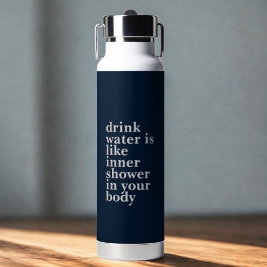 Personalisierte Schriftart Trinkflasche