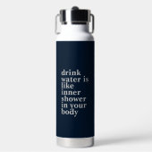 Personalisierte Schriftart Trinkflasche (Vorderseite)
