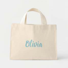 Personalisierte Schriftname-Tragetasche Mini Stoffbeutel