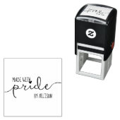 Personalisierte Schriftzeichen mit pride LGBT Permastempel (Beispiel)