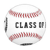 Personalisierte Schule und Uni-Abschluss Baseball (Rückseite)