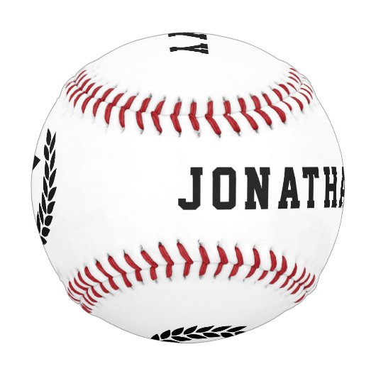 Personalisierte Schule und Uni-Abschluss Baseball (Vorderseite)