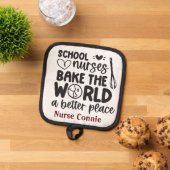 Personalisierte Schulkinder für eine bessere Welt Topflappen (Oben Unten)