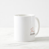 Personalisierte Schulkrankenschwester Retro-Typogr Kaffeetasse (VorderseiteRechts)