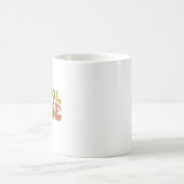 Personalisierte Schulkrankenschwester Retro-Typogr Kaffeetasse (Mittel)