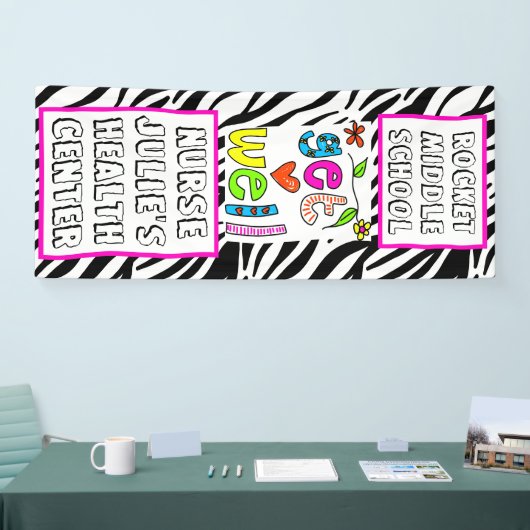 Personalisierte Schulkur Banner (Messe)