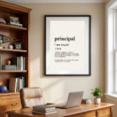 Personalisierte Schulleiter-Definition Poster