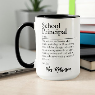 Personalisierte Schulleiter-Definition Tasse