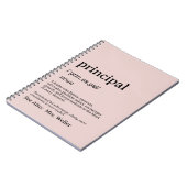 Personalisierte Schulleiter-Definitions-Führung Notizblock (Linke Seite)