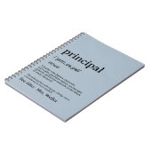 Personalisierte Schulleiter-Definitions-Führung Notizblock (Linke Seite)