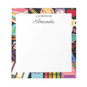 Personalisierte Schulmaterial Lehrer Notizblock (Vorderseite)