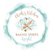 Personalisierte Schürze 'Baking Spirits Bright'
