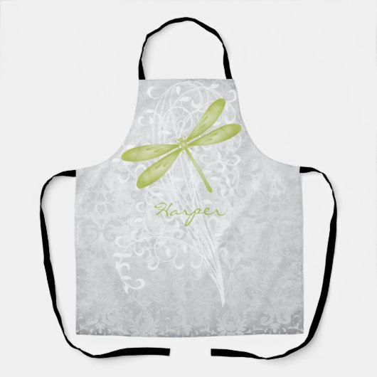 Personalisierte Schürze der grünen Libelle (Vorderseite)
