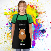 Personalisierte Schürze der Kühe