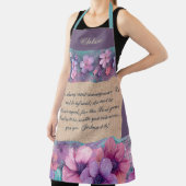 Personalisierte Schürze - farbenfrohe Glitzer Blum (InSitu)