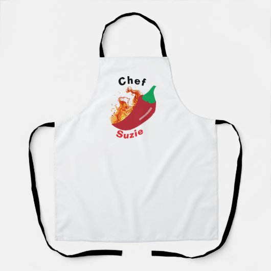 Personalisierte Schürze für Frauen oder Männer Chi (Vorderseite)