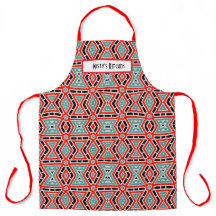Personalisierte Schürze für geometrische Musternam