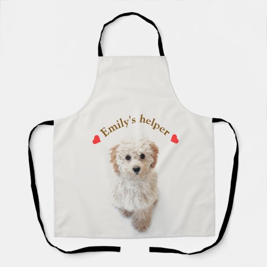 Personalisierte Schürze für Hunde - Benutzerdefini (Vorderseite)