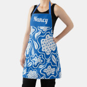 Personalisierte Schürze mit blauem und weißem Kreu (InSitu)