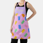 Personalisierte Schürze mit Pastell-Gummibärchen-Ä (InSitu)