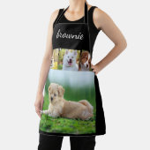 Personalisierte Schürze mit weißem 4-Foto-Skriptna (InSitu)