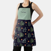 Personalisierte Schürze Navy Botanical (InSitu)