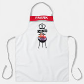 Personalisierte Schürze, Personalisierter Grillkön Schürze (Vorderseite)