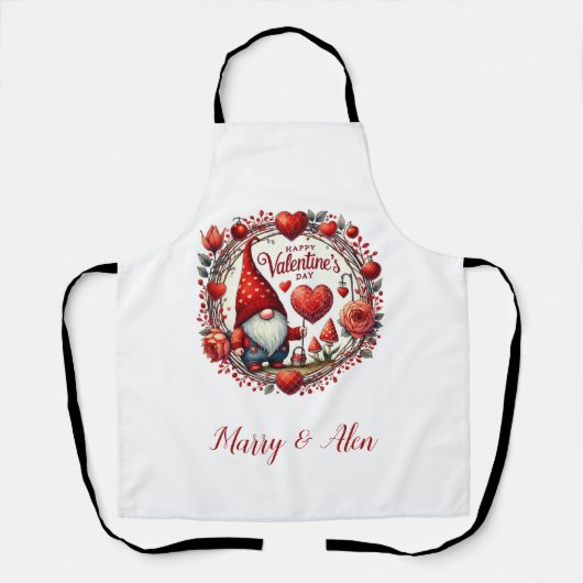 Personalisierte Schürze, Valentinisches Geschenk Schürze (Vorderseite)