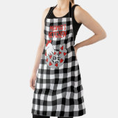 Personalisierte Schürze von Hühnern mit Herz (InSitu)