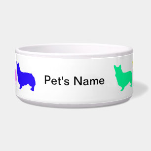Personalisierte Schüssel Regenbogencorgi-2
