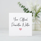 Personalisierte Schwangerschaftsankündigung Dankeskarte (Stehend Vorderseite)