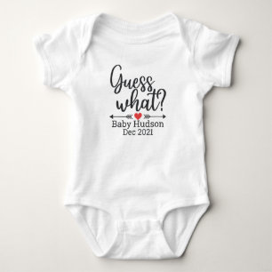 Personalisierte Schwangerschaftsankündigung 'Errat Baby Strampler
