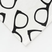 Personalisierte Schwarz-Gläser Fleecedecke (Ecke)