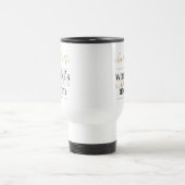 Personalisierte Schwarz-Gold-Welten Beste Mama Reisebecher (Mittel)