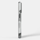 Personalisierte schwarz-graue Moleküle iPhone Gehä Case-Mate iPhone Hülle (Rückseite / Rechts)